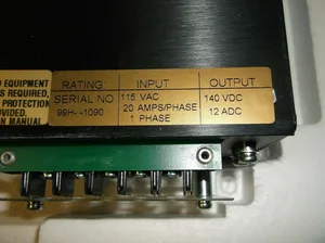 Kollmorgen PSR4/5A-120 Servo Drive Power Supply
