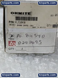 Ohmite RJS8K0 Trimmer Potentiometer – actual item, photo 2 of 3