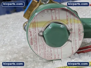 ASCO 8211C34 Red Hat Brass Solenoid Valve – actual item, photo 2 of 4