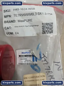 Maxpure TE7RWWW6L3.0X1.5-PM Pipe Tubing /Fitting – actual item, photo 2 of 5