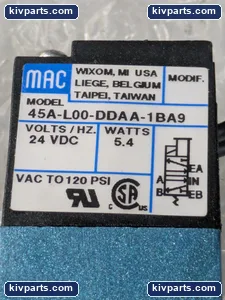 MAC 45A-L00-DDAA-1BA9 Solenoid Air Valve – actual item, photo 2 of 5