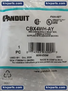 Panduit CBX4WH-AY – actual item, photo 2 of 6