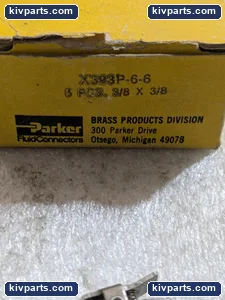 Parker X393P Type Compression Coupler Tube – actual item, photo 2 of 7