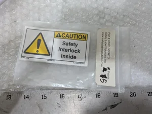 C8001-53CHYD Caution Safety Interlock