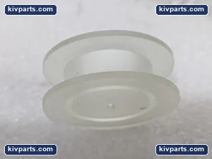 Translucent Plastic Grooved Spool Roller Wheel Bobbin Machine Part LOT OF 10 – actual item, photo 4 of 5