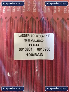 Ladder Lock Seal 11 Inch Red 100 Per Bag Tamper Evident Security Shipping Seals – actual item, photo 3 of 4