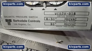 Barksdale VCD2H-D18 Controls – actual item, photo 4 of 4