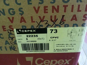 Cepex 22235 Corzan CPVC Ball Valve