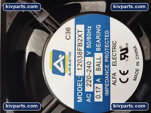Alfa Electric 12038FB2XT Axial Cooling Fan – actual item, photo 3 of 4