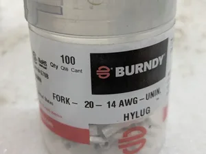 Burndy T148F Uninsulated Fork Spade Terminal