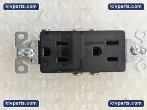 Eaton 1107-9BK Decorator Duplex Receptacle – actual item, photo 3 of 7