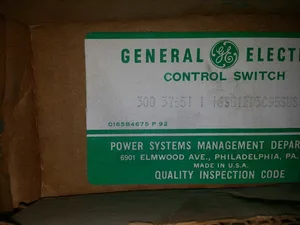General Electric 16SB1EB5C95SUS Control Switch