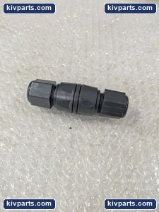 Cable Gland Connector Inline Cord Grip Strain Relief Black Plastic Electrical – actual item, photo 4 of 5