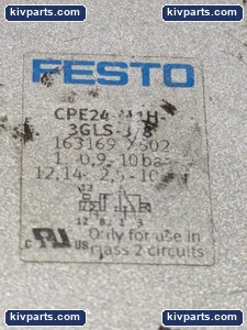 Festo CPE24-M1H-3GLS-3/8 163169 Solenoid Valve – actual item, photo 2 of 5