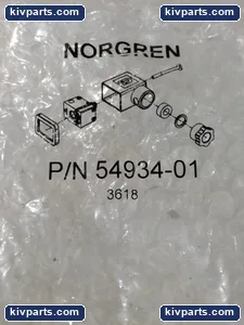 Norgren 54934-01 Solenoid Valve Coil DIN Gasket – actual item, photo 4 of 5