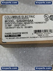 Columbus Electric S2022H10AA Wall Mounted Thermostat – actual item, photo 2 of 6
