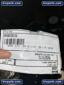 Bonney Forge 3/4” - 150 F316L Stainless Steel Gate Valve – actual item, photo 4 of 4