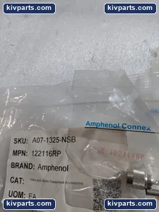 Amphenol 122116RP Plug Straight Crimp Cable – actual item, photo 3 of 4