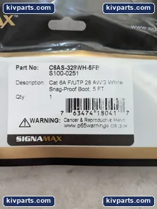 Signamax C6AS-328WH-5FB Snag-Proof Patch Cord – actual item, photo 2 of 5