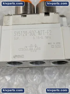 SMC SY5120-5DZ-N7T-F2 Pneumatic Solenoid Valve – actual item, photo 4 of 5