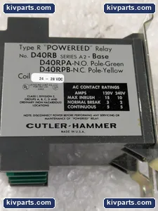 Cutler-Hammer D40RB Type "Powereed" Relay – actual item, photo 2 of 8