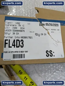 Eaton FL4D3 Cooper Fuse – actual item, photo 3 of 6
