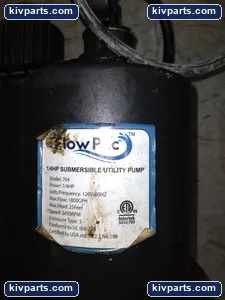 120V/60HZ Submersible Utility Pump – actual item, photo 3 of 4