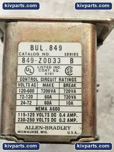 Allen-Bradley 849-Z0D33 Pneumatic Timing Relay – actual item, photo 4 of 5