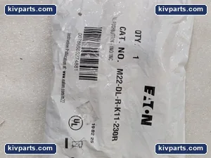 Eaton M22-DL-R-K11-230R Red Modular Pushbutton – actual item, photo 2 of 4