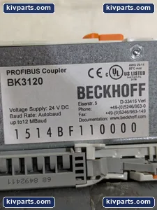 Beckhoff BK3120 12 MBaud PLC I/O Module – actual item, photo 2 of 7