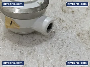 Pneumatic Exhaust Muffler Filter Sintered Element Threaded Side Port White 5486 – actual item, photo 3 of 4