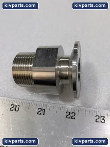 1.0X1.0 Stainless Steel Adapter – actual item, photo 3 of 5