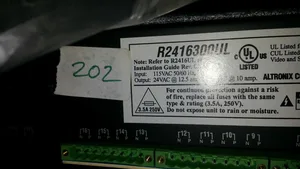 Altronix R2416300UL CCTV Power Supply 16 Fuse