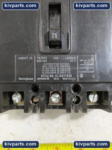 Westinghouse FB3025 Cutler-Hammer Circuit Breaker – actual item, photo 2 of 8
