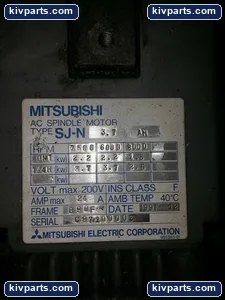 Mitsubishi SJ-N3.7AM AC Spindle Motor – actual item, photo 3 of 7