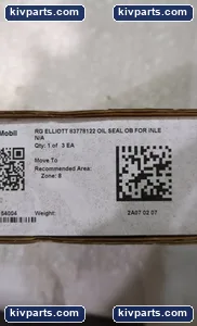 IOM 837781-22 Elliott Group Oil Seal – actual item, photo 3 of 3