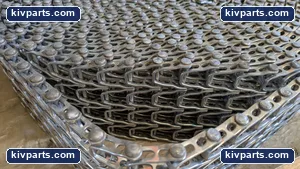 STAINLESS STEEL CHAIN CONVEYOR BELT ROLL HEAVY 5.5" WIDE 50' LONG APROX – actual item, photo 2 of 11