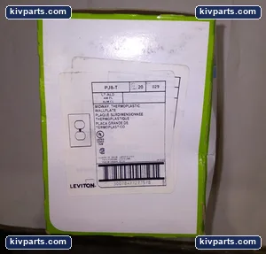 Leviton PJ8-T Midwy Thrmoplastic Wallplate – actual item, photo 2 of 3