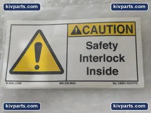 C8001-53CHYD Caution Safety Interlock – actual item, photo 2 of 5