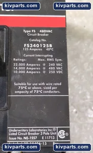 Cutler-Hammer FS340125B Molded Case Circuit Breaker – actual item, photo 4 of 4