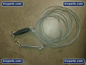 Newco Wire Rope 75 Ft 5/8 3/8 Inch with Harnesses Industrial Lifting Rigging USA – actual item, photo 3 of 3