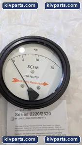 2221-S1018 Scfm Flow Meter Dial Panel – actual item, photo 3 of 8