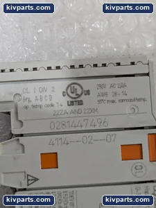 WAGO 0281447496 Terminal Block – actual item, photo 5 of 6