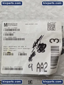 Molex 43025-0800 8 Position Dual Row Connector – actual item, photo 2 of 4