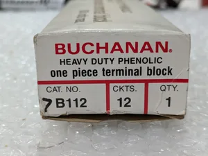 Buchanan B112 Duty Phenolic Terminal Block