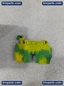 DIN Rail Ground Earth Terminal Block Green Yellow Spring EURO QE 4/35 BOX OF 5 – actual item, photo 3 of 6