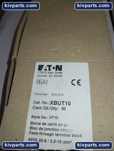 Cutler-Hammer XBUT10 20-6 AWG Terminal Block – actual item, photo 3 of 4