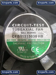 CFB11515038HB Circuit-Test Tubeaxial Fan – actual item, photo 2 of 5