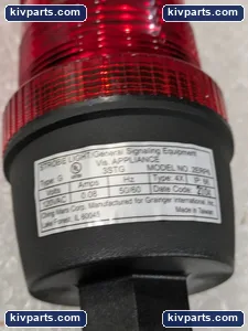 Grainger 2ERP6 Red Strobe Warning Light – actual item, photo 2 of 6