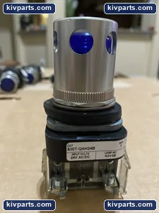 Allen-Bradley 800T-QAH24B Blue Illuminated Push Button – actual item, photo 2 of 5
